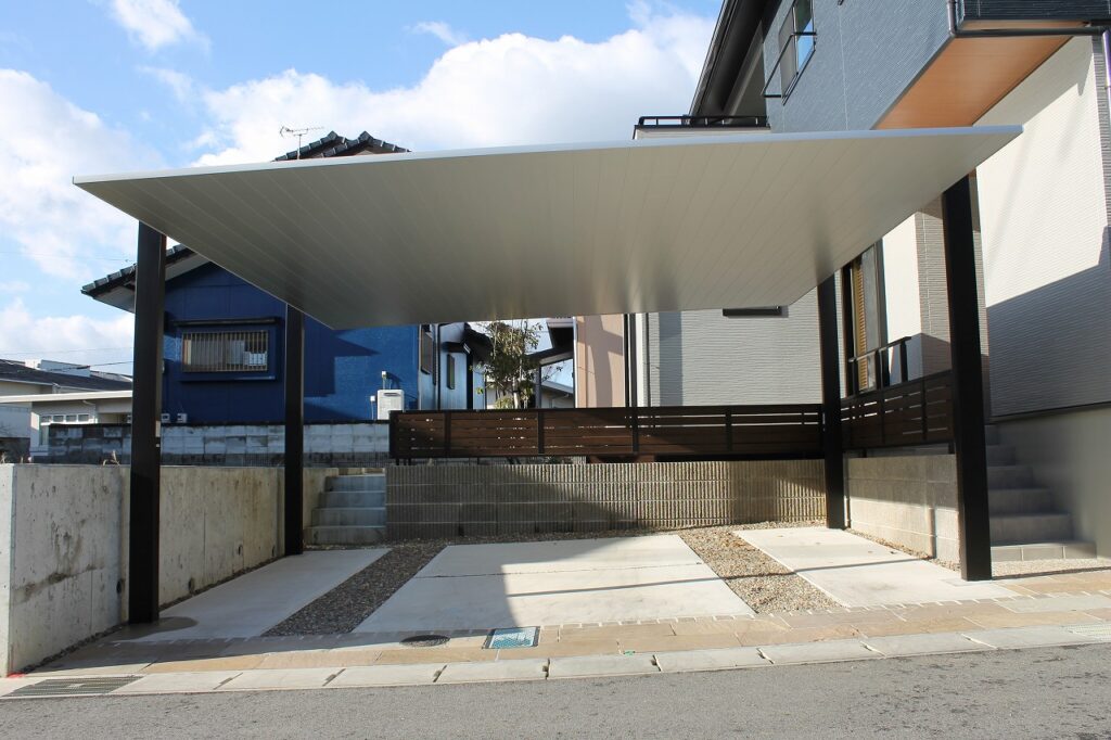 2台用カーポート|マイピュアガーデン | 愛知県岡崎市・幸田町 外構・新築外構・エクステリア・お庭工事の専門店