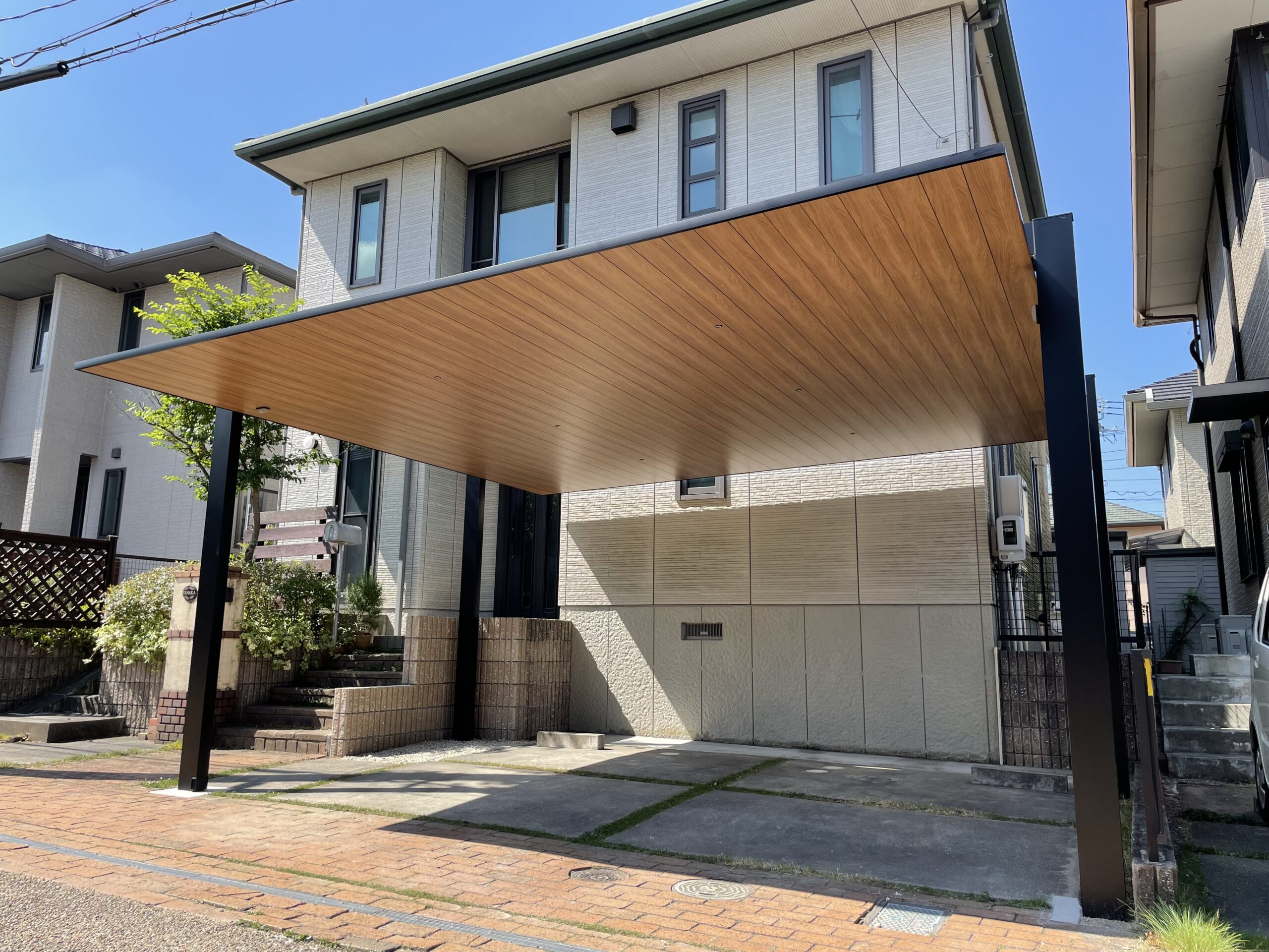 2台用カーポート|マイピュアガーデン | 愛知県岡崎市・幸田町 外構・新築外構・エクステリア・お庭工事の専門店